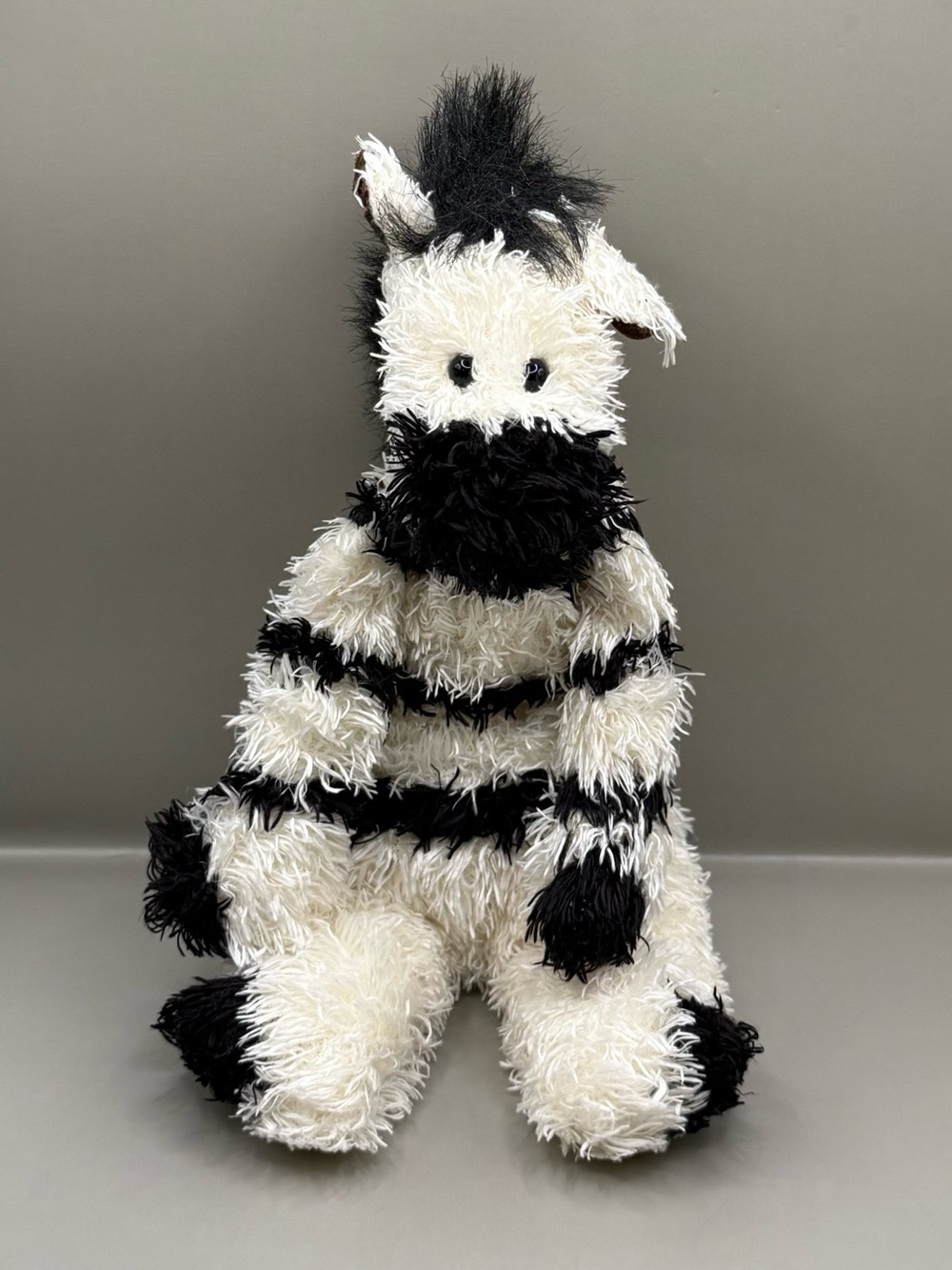 Jellycat Retired Bunglie Junglie Zebra Plush Floppy Stuffed Animal